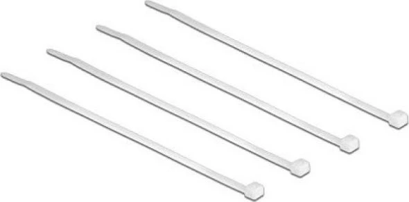 DeLOCK Kabelbinder, 2.5mm, 100mm, transparent, 100 Stück
