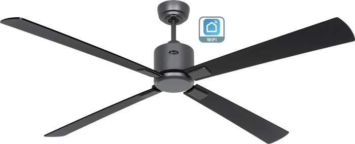 CasaFan Eco Neo III 152 BG-SW/TK WiFi Deckenventilator teak/schwarz/basaltgrau
