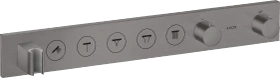 Hansgrohe AXOR ShowerSolutions Thermostatmodul Select 670/90 Unterputz für 5 Verbraucher brushed black chrome
