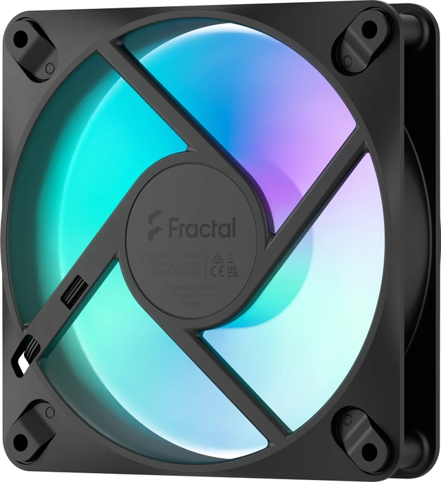 Fractal Design Dynamic 3 RGB Black, schwarz, 120mm, 3er-Pack