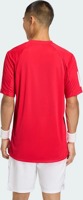 adidas Club Tennis Climacool 3-Streifen Funktionsshirt kurzarm pure ruby (Herren)
