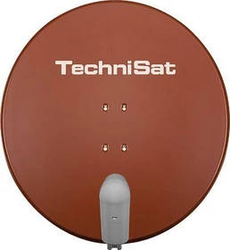 TechniSat Satman 850 Plus rot inkl. Unysat Quattro-LNB