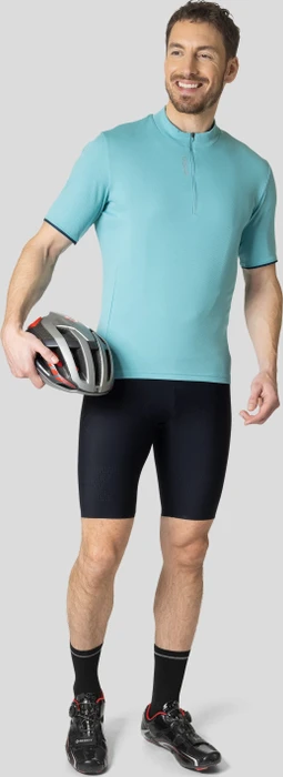 Odlo The Essential Half Zip Trikot kurzarm porcelain (Herren)