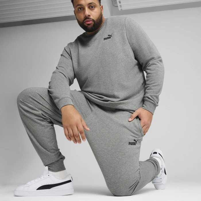 Puma Essentials No. 1 Logo Trainingshose lang medium grey heather (Herren)