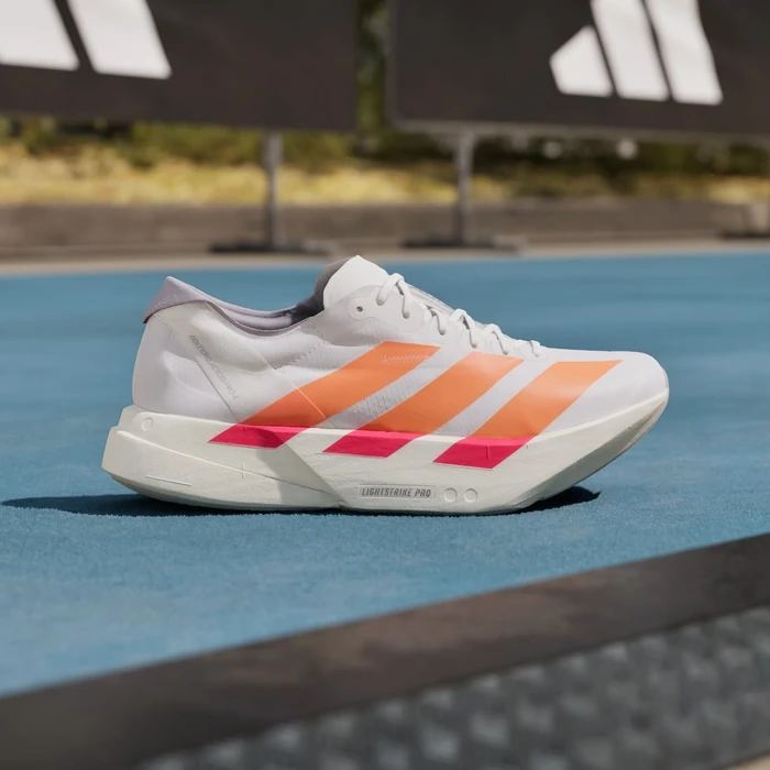 adidas Adizero Adios Pro 4 cloud white/lucid orange/lucid red (Herren)