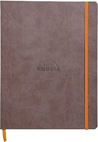 Rhodia Rhodiarama Notizbuch, 190x250mm, liniert, Softcover, chocolate, 80 Blatt