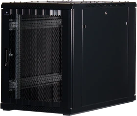 Rockstable 19" Serverschrank 15HE, Gitternetztür, IP2X, schwarz, 1000mm tief