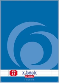 Herlitz x.book Schulblock, A4, Lineatur 27, 50 Blatt, 10er-Pack
