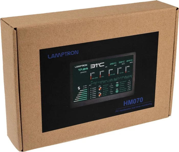 Lamptron HM070 Hardware Monitor, 7"
