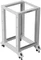Lanberg Open Rack Series 19" Open Frame Rack 18HE, 4-Pfosten, mit Rollen, Flat Pack, tiefenverstellbar, 430-590mm, RAL 7035, 800mm tief Vorschaubild