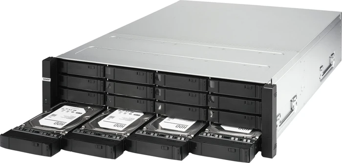 QNAP ES1686dc-R2-2142IT-128G, 64GB RAM reg ECC, 4x SFP+ 10Gb/s, 3x RJ-45 1000Base-T, 3HE