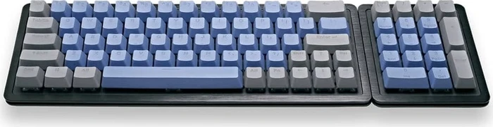 Mountain Mineral Keycap Set, Kunststoff (PBT) Double-Shot, grau/blau, 113 Tasten (104+9), ANSI-US