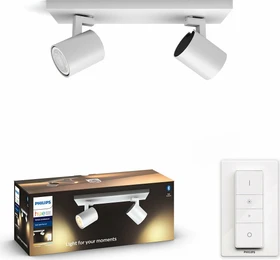 Philips Hue White Ambiance Runner Spot 2-flammig weiß