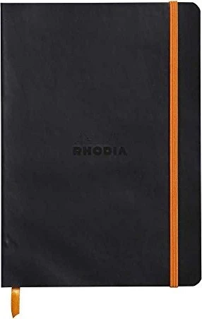 Rhodia Rhodiarama Notizbuch, A5, punktiert, Softcover, schwarz, 80 Blatt