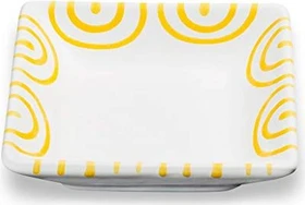 Gmundner Keramik Gelbgeflammt Snackschale 11x11cm