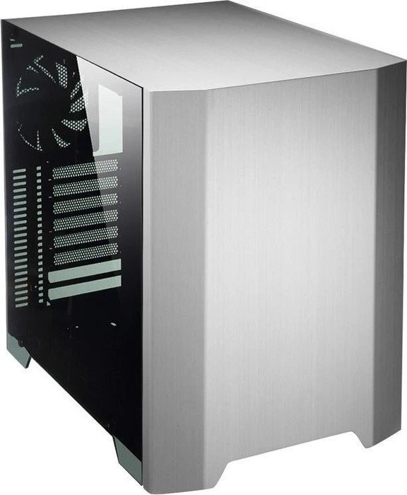 Jonsbo W2 silber, Glasfenster