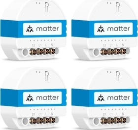 Meross MSS815 Smart WiFi Switch mit Strommessfunktion 1-fach, UP, Schaltaktor, 4er-Pack