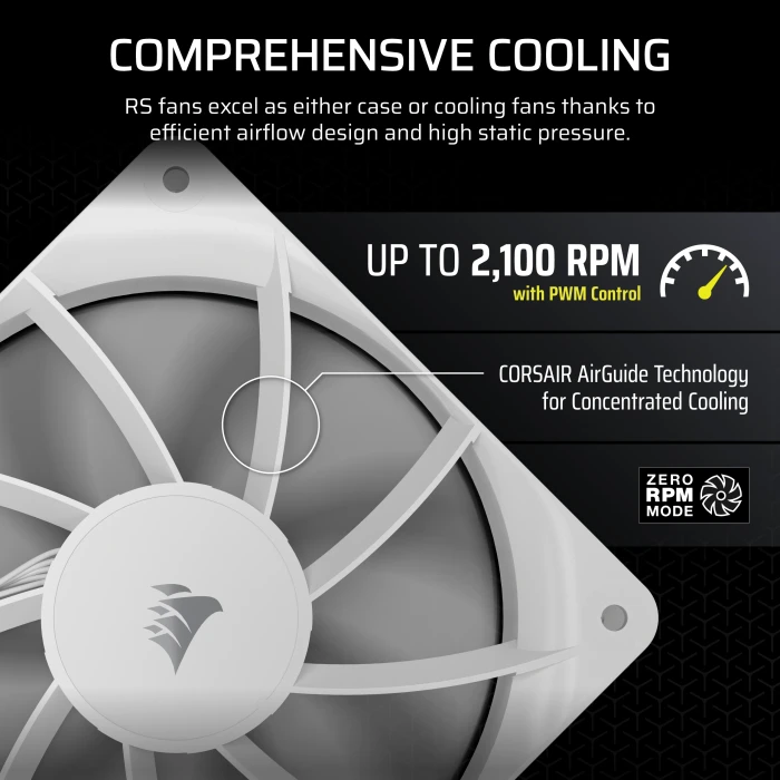 Corsair RS Series RS120, weiß, 120mm