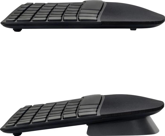 Matias Sculpted Ergonomic Wired Keyboard for PC, schwarz, USB, DE