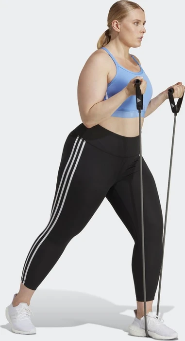 adidas Train Essentials 3-Streifen High-Waisted große Größen Hose 7/8 black (Damen)