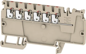 Weidmüller AAP11 1.5 LI RD Verteiler-Reihenklemmen, PUSH IN, 1.5 mm², 500 V, 17.5 A, dunkelbeige