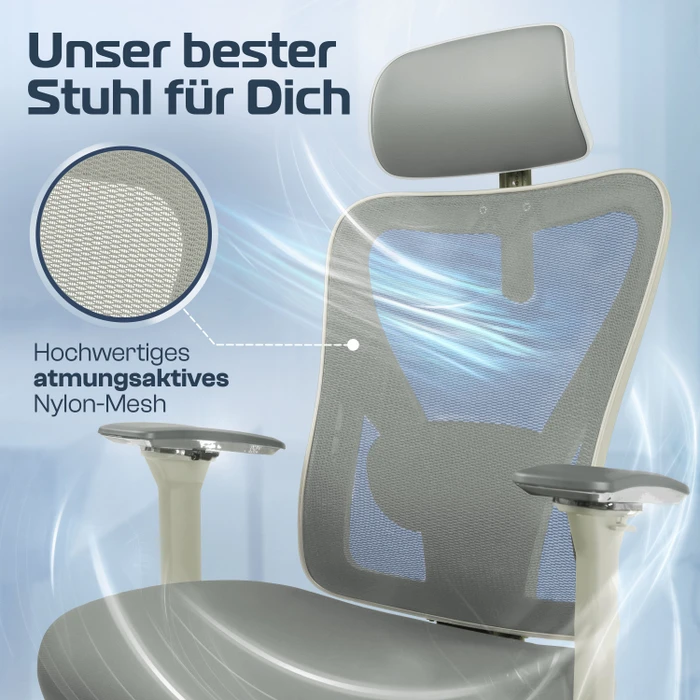 Clouvou CleverSeat Bürostuhl, weiß