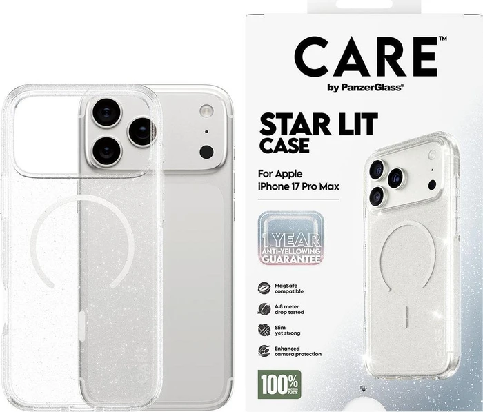 PanzerGlass Care Flagship Case Urban Explorer Star Lit w. White MagSafe für Apple iPhone 17 Pro Max
