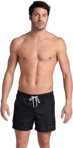 Arena Pro_File Logo Badeshorts black/asphalt (Herren)