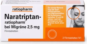Naratriptan-ratiopharm bei Migräne, 2 Stück
