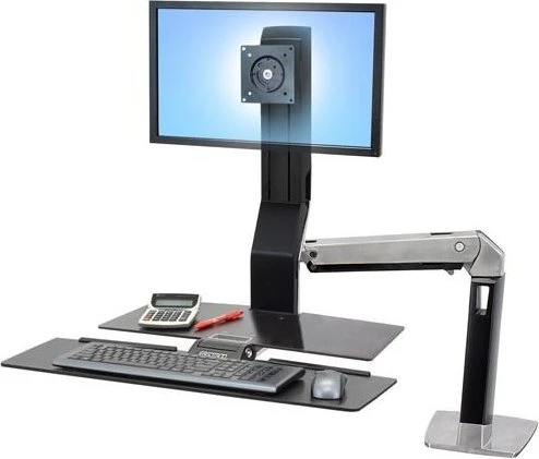 Ergotron WorkFit-A, Dual-HD mit Arbeitsfläche