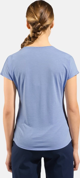 Odlo Essentials Natural Funktionsshirt kurzarm blue heron melange (Damen)