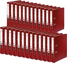 Falken Recycolor Ordner 2-Ring, 50mm, A4, bordeaux, 25er-Pack