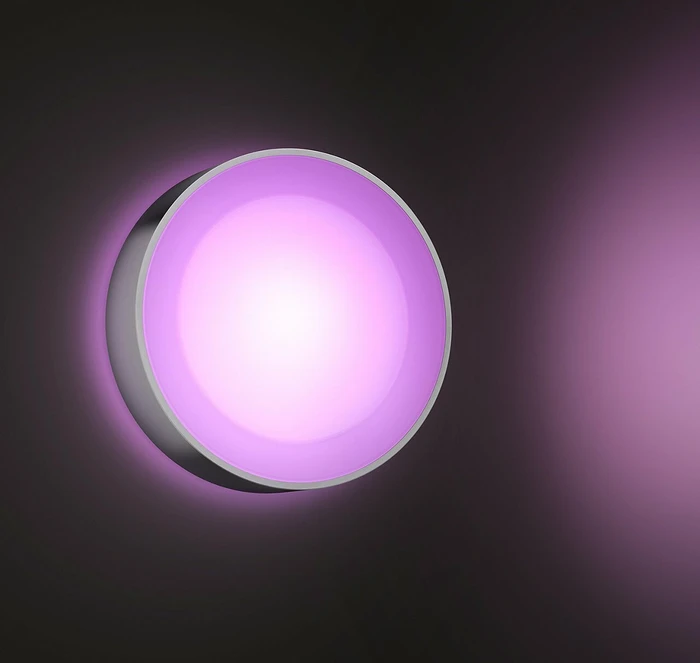 Philips Hue White and Color Ambiance Daylo Wandleuchte edelstahl