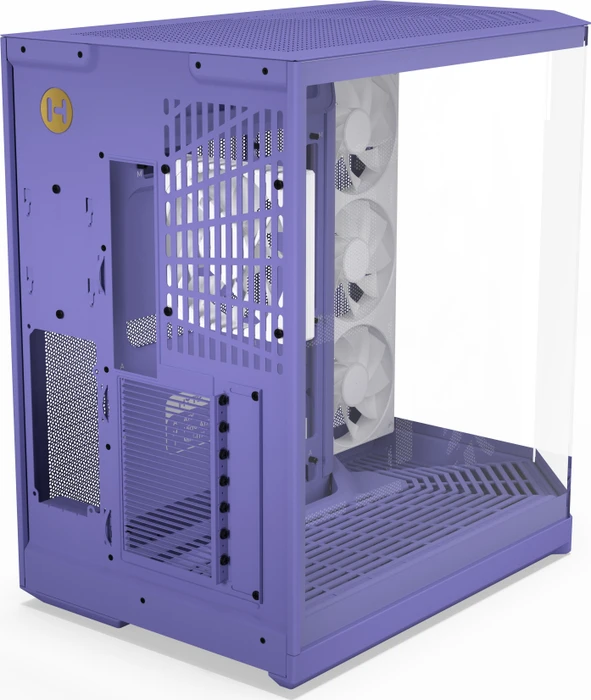 Hyte Y50 Taro Milk, violett, Glasfenster