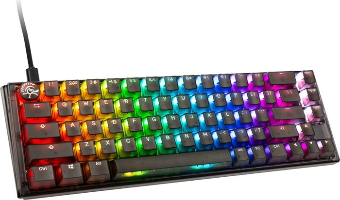 Ducky One 3 SF PBT, LEDs RGB, Aura Black, MX SPEED RGB Silver, USB, US