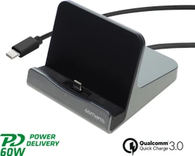 4smarts VoltDock Tablet USB-C 60W Gunmetal