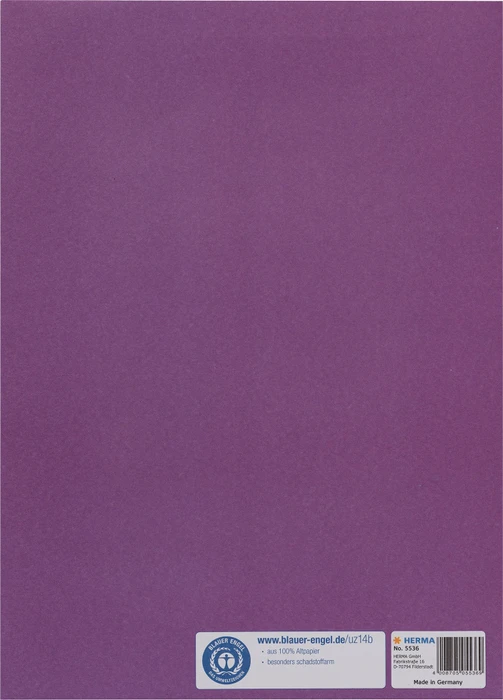 Herma Heftschoner Papier, A4, violett, 10er-Pack