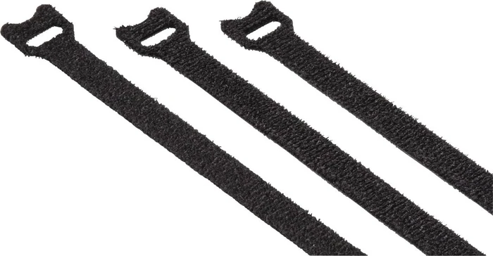Hama Klett-Kabelbinder, 10mm, 125mm, schwarz, 20 Stück