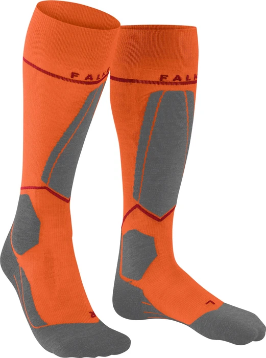 Falke SK4 Advanced Compression Light Skisocken flash orange (Herren)
