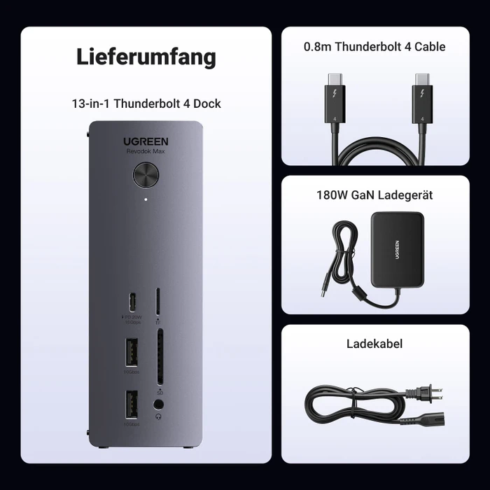 Ugreen Revodok Max 213 (EU), Thunderbolt 4 [Buchse]