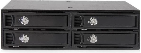 StarTech SATSASBP425, 5.25" Wechselrahmen auf 4x 2.5" SATA