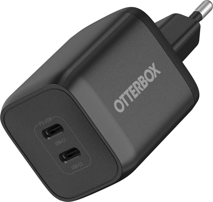 Otterbox USB-C zwei Anschlüsse 65W Wandladegerät Fast Charge Standard (EU) schwarz
