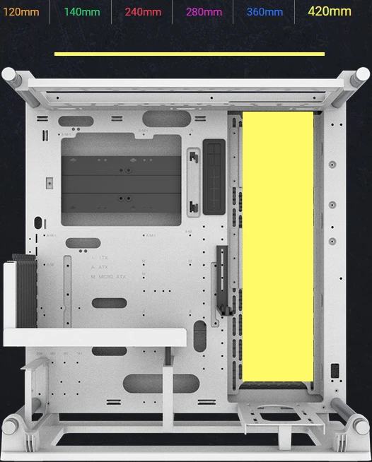Thermaltake Core P3 TG Pro Snow Edition, weiß, Glasfenster