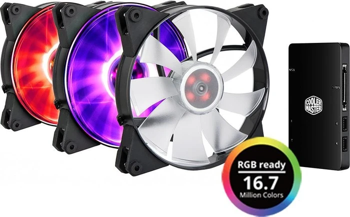 Cooler Master MasterFan Pro 140 Air Flow RGB, LED-Steuerung, 140mm, 3er-Pack