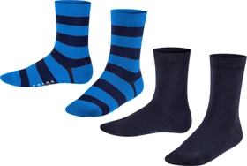 Falke Happy Stripe Socken schwarz, 2 Paare (Junior)