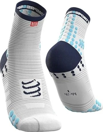 Compressport Pro Racing V3.0 Fahrradsocken weiß/blau (Herren)