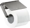 Hansgrohe AXOR Universal Softsquare Toilettenpapierhalter mit Deckel polished black chrome Vorschaubild