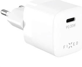 FIXED Mini USB-C GaN Ladegerät 30W weiß