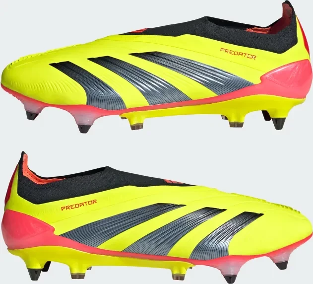 adidas Predator 24 Elite Laceless SG semi solar slime/solar red/core black