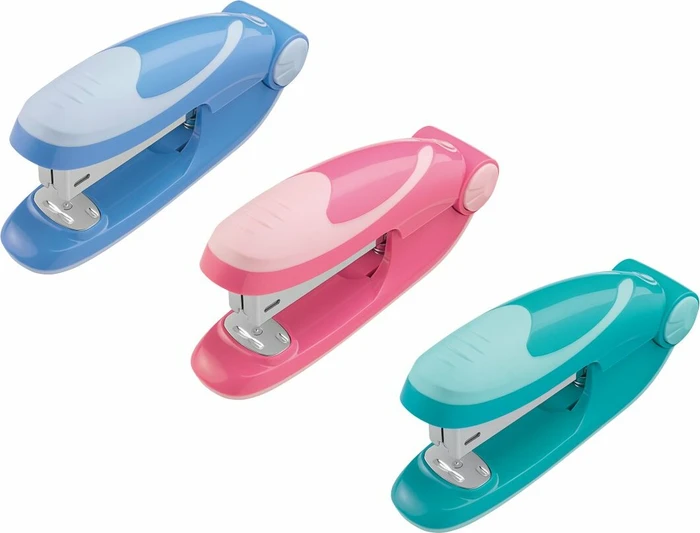 Herlitz Heftapparat 24/6 Ergonomie klein, Indonesia Pink